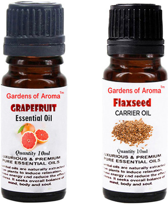 

Gardens Of Aroma Grapefruit Essential Oil And Flaxseed Carrier Oil(20 ml)