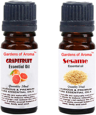 

Gardens Of Aroma Grapefruit Essential Oil And Sesame Essential Oil(20 ml)