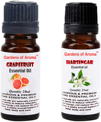 

Gardens Of Aroma Grapefruit Essential Oil And Harshingar Essential Oil(20 ml)