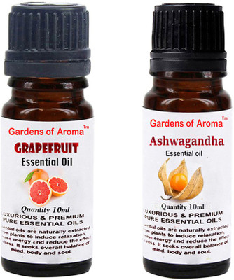 

Gardens Of Aroma Grapefruit Essential Oil And Ashwagandha Essential Oil(20 ml)