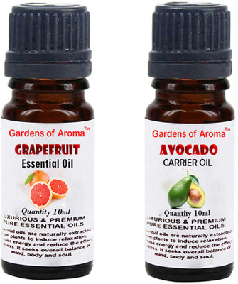 

Gardens Of Aroma Grapefruit Essential Oil And Avocado Carrier Oil(20 ml)