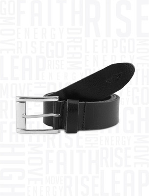 

Metronaut Men Black Genuine Leather Belt