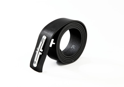 

KHISA Men Casual Black Genuine Leather Belt, Blk-12