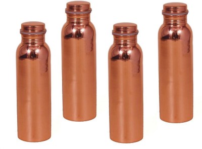 Eudora |Capacity 1 Lt| Set of 4 1000 ml Bottle(Pack of 4, Brown, Copper)