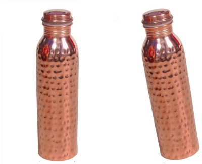 Eudora | Set of 2| Capacity- 650ml| 650 ml Bottle(Pack of 2, Brown, Copper)