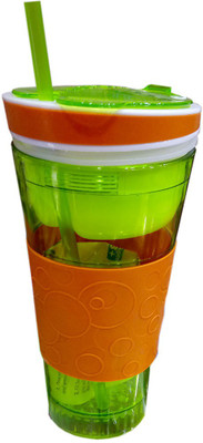 

Shoppernation Fancy Snackerz Sipper Bottle With Snack Compartment 300 ml Sipper(Pack of 1, Multicolor)