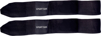 

SportSoul 108 Inches Stretchable (1 Pair) Black Black Boxing Hand Wrap(Black, 108 inch)