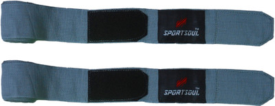 

SportSoul 108 Inches Stretchable (1 Pair) Grey Grey Boxing Hand Wrap(Grey, 108 inch)