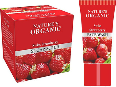 Nature's FACE WASH & SUGAR SCRUB(Set of 2)