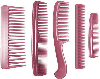 

Prime New Hair Styling Comb Set for All Hair Types And Styles For Men And Woman, 40 Gram, Multicolor(Set of 5)