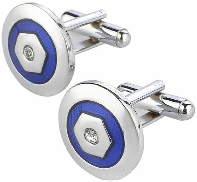 DeeeVam Stainless Steel Cufflink Set(Blue)