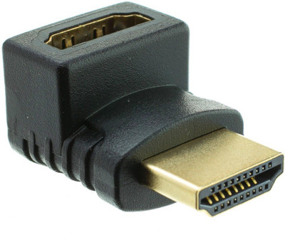 

White Panther HDMI-Male To HDMI-Female Gold Plated Connector for PC HDTV Projector Camera HDMI Adapter(Compatible with Computer, TV, Gaming Console, Black)