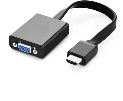 

CABLESETC 3041 HDMI To VGA Converter With 3.5mm Audio Support & Micro USB Power HDMI Adapter(Compatible with Home Theatre TV Computer, Black)