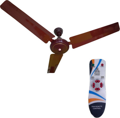 

VYAJANAM V2 -BLAC REMOTE CONTROL SMART CEILING FAN 3 Blade Ceiling Fan(EDOCEO CHOCOLATE BROWN, Pack of 1)