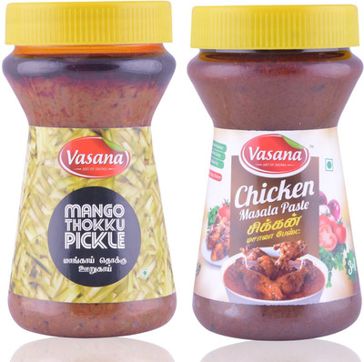 Vasana Mango Thokku Pickle and Chicken Masala Paste Combo Combo(300-300)