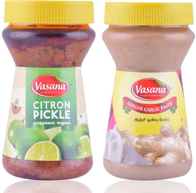 

Vasana Citron Pickle and Ginger Garlic Paste Combo Combo(300-300)