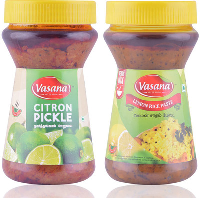 

Vasana Citron Pickle and Lemon Rice Paste Combo Combo(300-300)