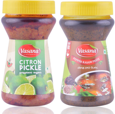 Vasana Citron Pickle and Pepper Rasam Paste Combo Combo(300-300)