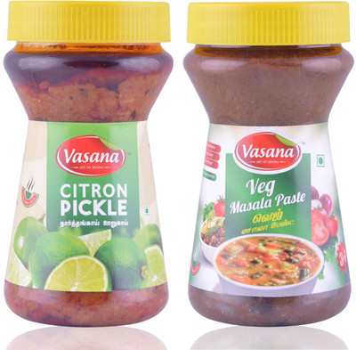 

Vasana Citron Pickle and Veg Masala Paste Combo Combo(300-300)
