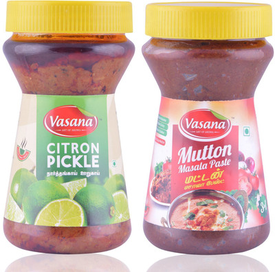 

Vasana Citron Pickle and Mutton Masala Paste Combo Combo(300-300)