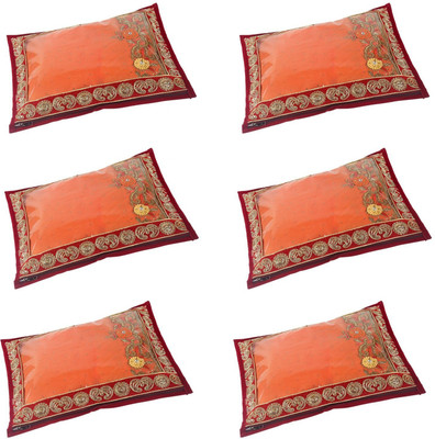 

BlushBees Gota Border Transparent Saree Cover, Pack of 6(Red)