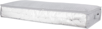 

HomeStorie Foldable Closet Organizer Bag For Quilt, Blankets Etc - 100 X 45 X 15 cm(Grey)
