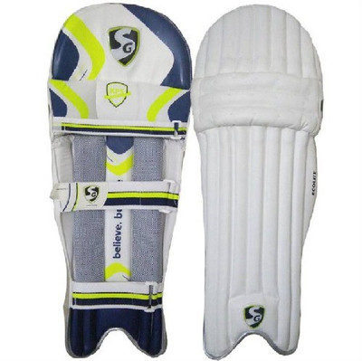 

SG ecolite Men's (39 - 43 cm) Batting Pad(White, Green, Blue, Men)