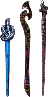

JEEP Combo of Multi Color Juda Sticks Bun Stick(Multicolor)