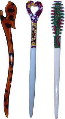 

BULK Combo of Multi Color Juda Sticks Bun Stick(Multicolor)