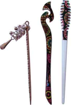 

RUPALI Combo of Multi Color Juda Sticks Bun Stick(Multicolor)