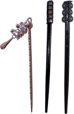 

DIVYA Combo of Multi Color Juda Sticks Bun Stick(Multicolor)
