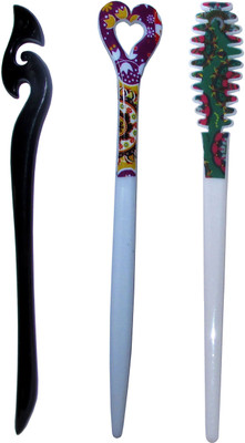 

SHABDII Combo of Multi Color Juda Sticks Bun Stick(Multicolor)