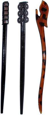 

MOOSAI Combo of Multi Color Juda Sticks Bun Stick(Multicolor)