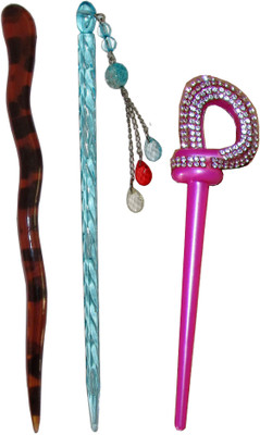 

SHIKAA Combo of Multi Color Juda Sticks Bun Stick(Multicolor)
