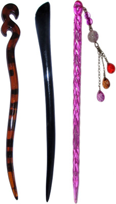 

SHATABDI Combo of Multi Color Juda Sticks Bun Stick(Multicolor)