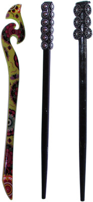 

Shubh Combo of Multi Color Juda Sticks Bun Stick(Multicolor)