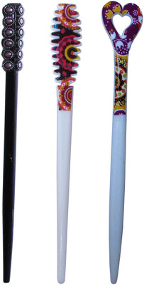 

ROTII Combo of Multi Color Juda Sticks Bun Stick(Multicolor)