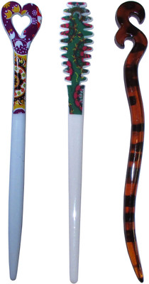 

BEEP Combo of Multi Color Juda Sticks Bun Stick(Multicolor)