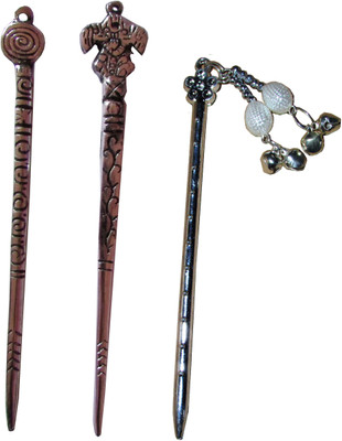 

GUROORO Combo of Multi Color Juda Sticks Bun Stick(Multicolor)