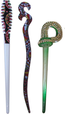 

BULK Combo of Multi Color Juda Sticks Bun Stick(Multicolor)