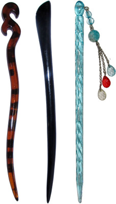 

GAGRAT Combo of Multi Color Juda Sticks Bun Stick(Multicolor)