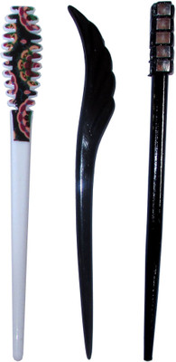 

Shinchan Combo of Multi Color Juda Sticks Bun Stick(Multicolor)