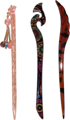

MUKTT Combo of Multi Color Juda Sticks Bun Stick(Multicolor)