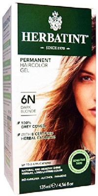 

Herbal Clear Permanent Herbal Haircolour Gel, Dark Blonde 6 N, 4.56-Ounce Hair Color(DARK BLONDE)