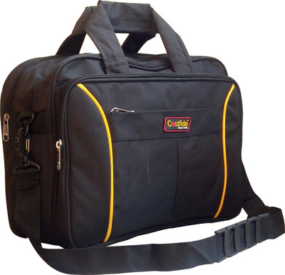 

Costfide 15.6 inch Laptop Messenger Bag(Black, Yellow)
