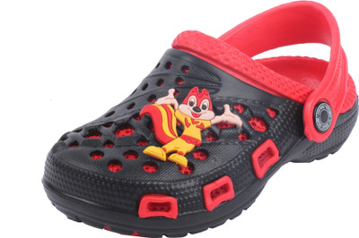 

Yellow Bee Boys Sling Back Clogs(Red