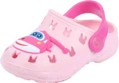 

Yellow Bee Boys & Girls Sling Back Clogs(Pink, Light pink