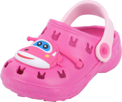

Yellow Bee Boys & Girls Sling Back Clogs(Pink, Dark pink