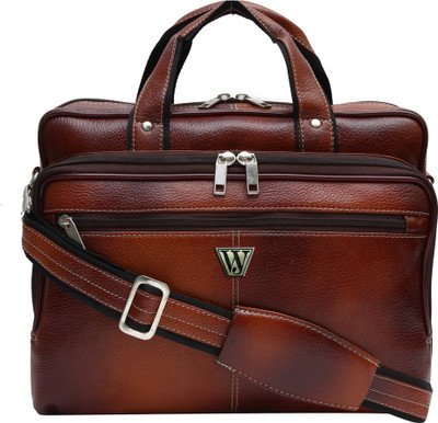 

JILD WORLD 16 inch Laptop Messenger Bag(Brown), Tan