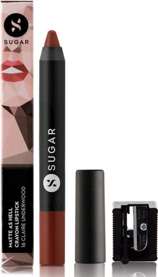 Sugar Matte As Hell Crayon Lipstick 16 Claire Underwood(Burnt Orange, 2.8 g)